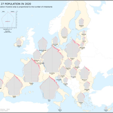 Carte des populations des 27 de l’UE